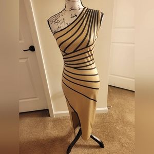 Asymmetrical One-Shoulder Sexy Bodycon Dress